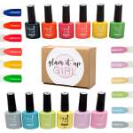 High Quality uv Glam Gel Nail Polish - 12 Piece Kit - Pastel And Neon