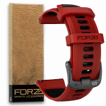 Elite 22MM Quick Release Two-tone Watch Strap - Red black