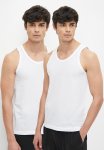 Superbalist 2 Pack Cellular Vest - White
