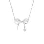 Butterfly Silver Necklace Bow-shaped Jewelry
