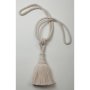 Curtain Tie Back Tassel Cotton Off White