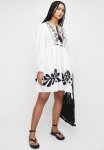 Superbalist Embroidery Detail MINI Babydoll Dress - White