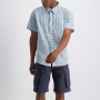 Jeep Short Sleeve Mens Check Shirt - L