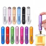 Portable Perfume Atomizer - 5ML Refillable MINI Aluminum Spray Bottle For Travel And Cosmetics - Convenient