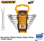 Spanner Set Combination 8 Pieces Ingco HKSPA1088-1