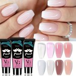 Polo Poly Gel Nail Extension Transparent Clear Colors Fast Building Gel Pinkish And Nude Nail Poly Gel For Nail Extension