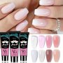 Poly Gel Nail Extension Transparent Clear Colors Fast Building Gel Pinkish And Nude Nail Poly Gel For Nail Extension