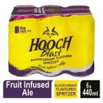 KWV Hooch Blast Blackcurrant Flavoured Spritzer 6 X 440ML