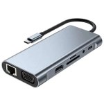 Multifunctional Type-c Hub 11-IN-1 Adapter Hub High Quality By Gc