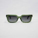 Old School Rectangle Sunglasses-green - One Size
