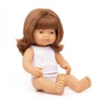 Miniland Caucasian Redhead Girl Doll - 38CM