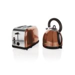 Mellerware Cordless Kettle With Toaster Copper