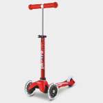 MINI Micro Deluxe - LED Wheels - Red - 3-WHEELED Scooter For Kids Ages 2-5