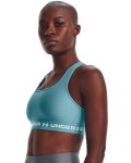 Women's Armour Mid Crossback Sports Bra - Glacier Blue Md