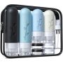 16 Pcs Travel Bottles For Toiletries Silicone Travel Size Toiletries Of Travel Containers Set Refillable & Leakproof Travel Bottles Kit With Tsa App