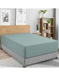 Microfiber Fitted Sheet Microfiber Material Durable Long Lasting And Breathable Fitted Sheet Only Duck Egg Queen