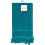 Clicks 2 Piece Fringe Guest Towel Set Teal