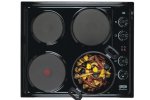 Defy DHD398 Slimline Solid Plate Hob With Control Panel in Black
