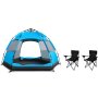 Instant Pop-up Tent & 2 Camping Chairs Set