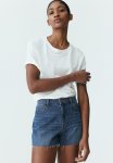 Feather Soft Denim Shorts - Blue