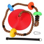 Garden Kids Button Climbing Swing Rope Swing Seat- Height 2M-MULTI-COLOR