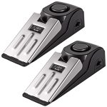 Door Stop Alarm Door Stopper Security For Home Travel Apartment With 120DB Siren Portable Safety Tool 2 Pack