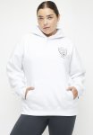 Cotton On Plus Plush Premium Graphic Hoodie - White heritage Wellness Club