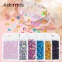 Alphabet Glitter Flakes English Letters Laser Cut Resin Sequins Silicone Mold Filler For Epoxy Resin Crafts Diy