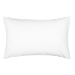 200 Thread Count 100% Cotton White PILLOWCASE - Standard - Pair 45 X 70CM
