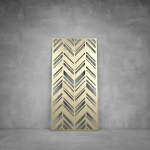 Wall Art D136 - 2900 X 1400 X 20 Indoor Matt Gold Cool White