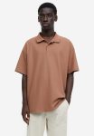 Coolmax Oversized Fit Polo Shirt - Brown