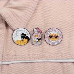 1PC 3PCS Cute Cat Brooch Pins Custom Kawaii Multi-cat Brooches Lapel Badges Cartoon Animal Clothing Accessories