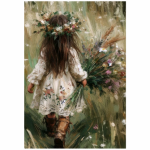 Tear Resistant Deco Print Wildflower Girl