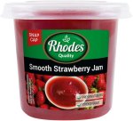 Rhodes Smooth Strawberry Jam 600 G