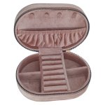 Compact Travel Jewellery Case Pink 15CM