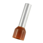 Bootlace Ferrule 10MM BROWN 100 WCV2100