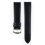 Osiris Calf Watch Strap In Black Shiny - 17MM