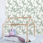 Greenery Wallpaper - 1.2M Wide X 3M High Non-adhesive Requires Wallpaper Glue