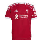 Adidas Liverpool Junior Home 25 26 Soccer Jersey