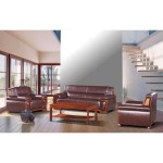 Executive Leather Office Lounge Set