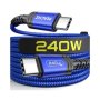 Peachz 240W USB C To USB C Cable Type C Fast Charger Cable 2 Meter Cord