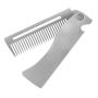 Stainless Steel Folding Beard Comb Anti-static Hair And Mustache Grooming