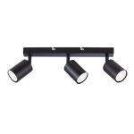 Urban Trio 3 Light Ceiling Fitting Black
