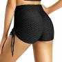 Eyiou Women's Butt Lifting Shorts High Waist Quick-drying Tummy Control Bandage Yoga Shorts Running Gym Short Pants A-black S