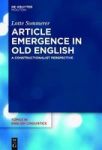 Article Emergence In Old English - A Constructionalist Perspective Hardcover