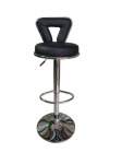 Smte 615 Adjustable Bar Stool Black Pu Leather With Keychain