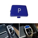 Car Gear Lever Auto Parking Button Letter P Cap For Bmw 5 Series 2002-2010 Left Driving Blue