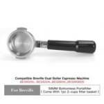 Coffee Accessories Portafilter Breville 9 Series Stainless Black Plastic