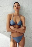 Tie Tanga Bikini Bottoms - Dusty Blue