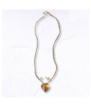 Heart Locket Braided Necklace - Navy Free